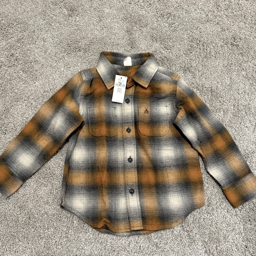 NWT Gap Baby Flannel 3T
